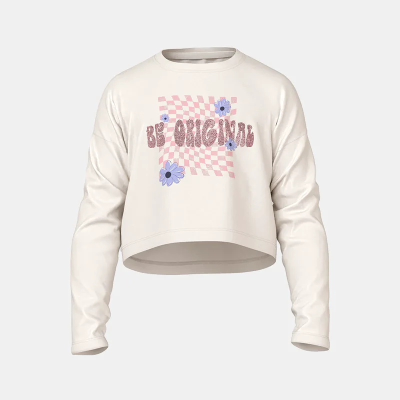Name it Crop Top Παιδική Μπλούζα με Μακρύ Μανίκι (9000170888_19829)