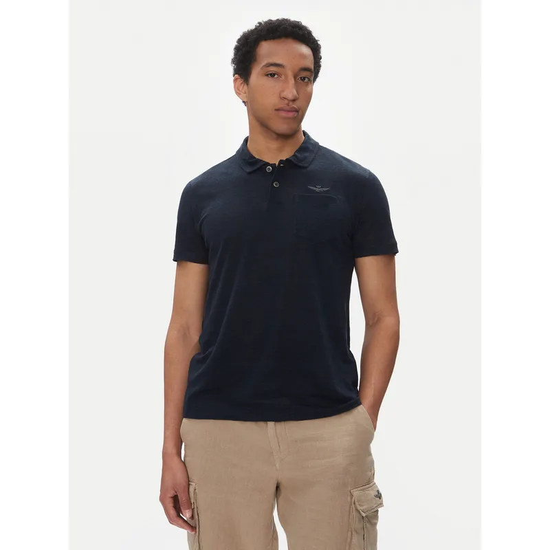 Aeronautica Militare Polo 251PO1855J679 Σκούρο μπλε Regular Fit