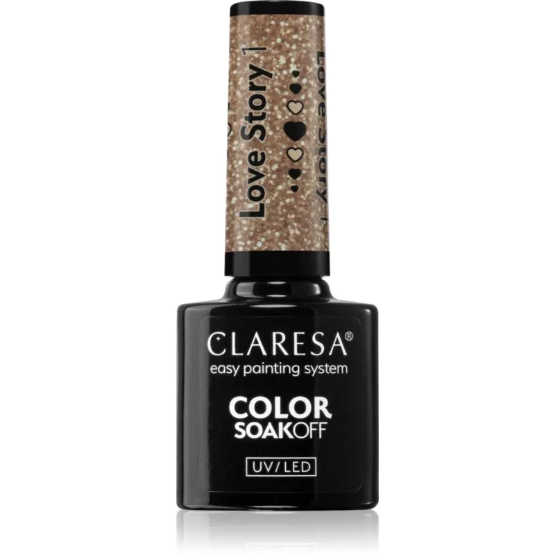 Claresa SoakOff UV/LED Color Love Story τζελ βερνίκι νυχιών απόχρωση 1 5 γρ