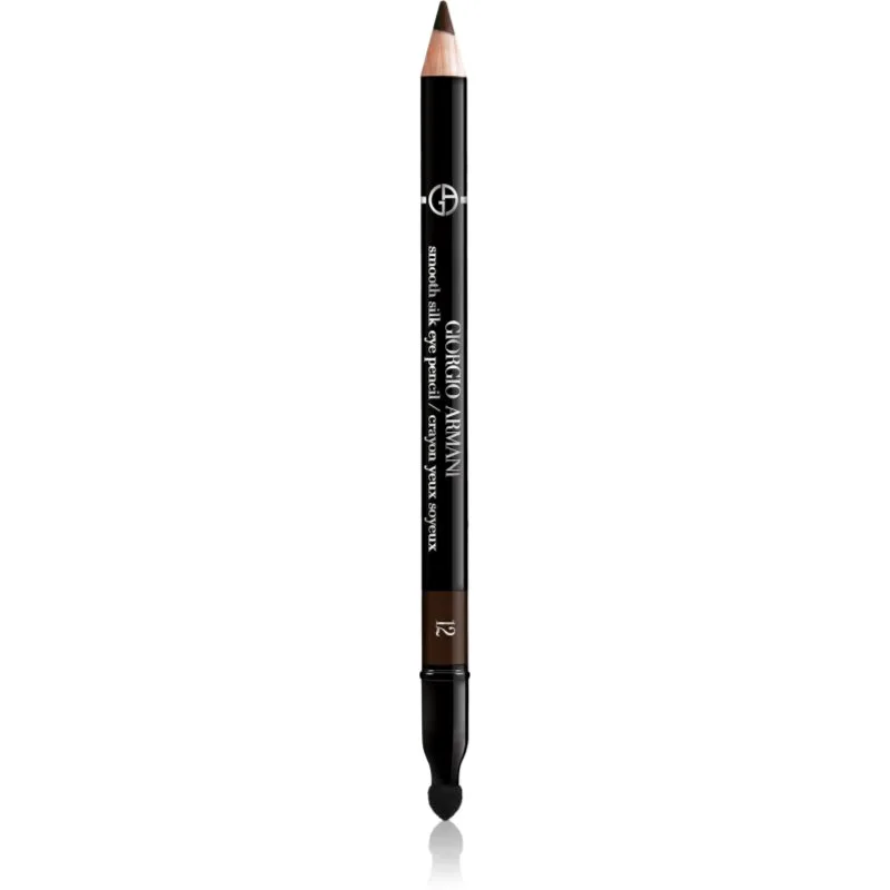 Armani Smooth Silk Eye Pencil μολύβι για τα μάτια με εφαρμοστή απόχρωση 12 Brownship Black 1.05 γρ