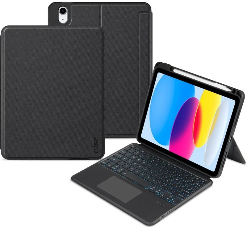Θήκη Apple iPad (A16) 11th Gen. 2025 11" / 10th Gen. 2022 10.9" - Tech-Protect SCMag Pen Plus Keyboard με Υποδοχή Apple Pencil & Πληκτρολόγιο Bluetooth - Black (5906302310296)