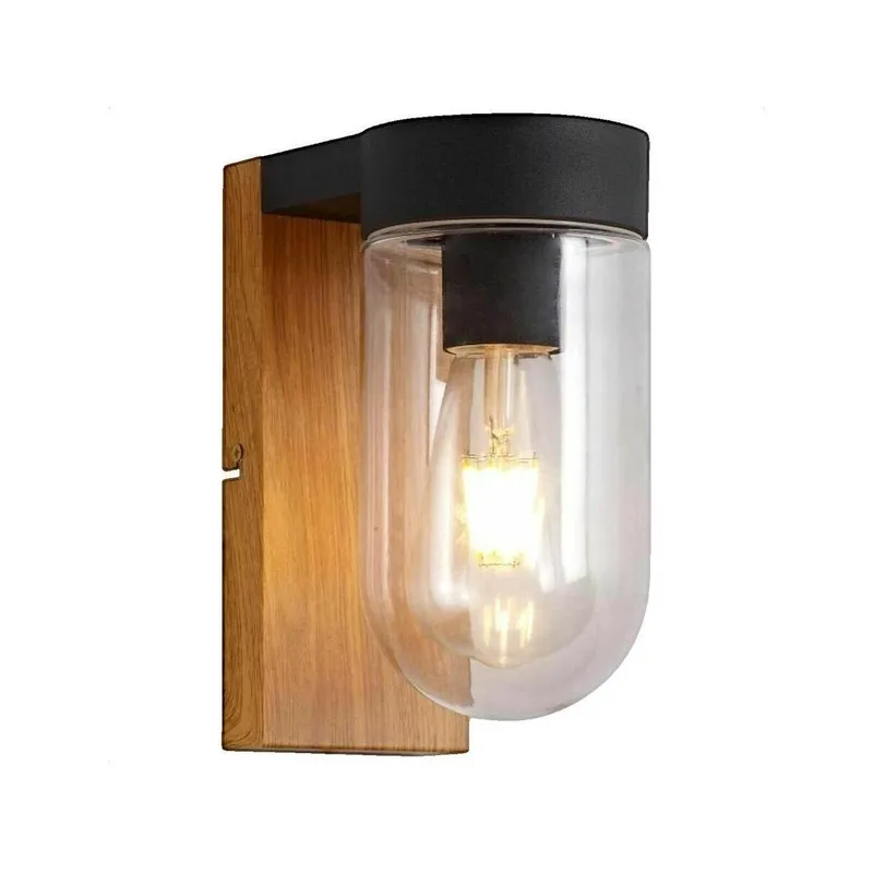 Φώτα εξωτερικού χώρου Brilliant Applique extérieure CABAR bois foncé