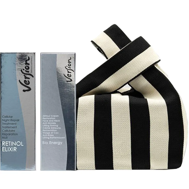 Version Promo Retinol Elixir Night Cream 50ml & Bio Energy 24h Cream Face & Neck Anti Wrinkle Lifting Firming 50ml & Δώρο Νεσεσέρ 1 Τεμάχιο
