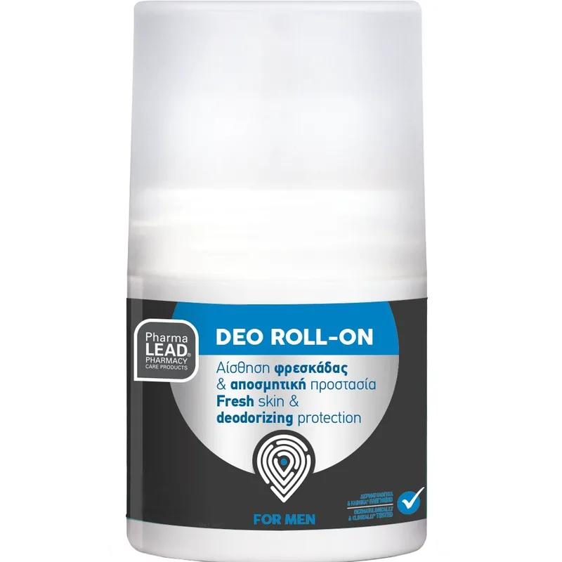 Pharmalead Men Deo Roll On Αποσμητικό Roll On με Αίσθηση Φρεσκάδας & Προστασία Κατά της Κακοσμίας για Άντρες 50ml