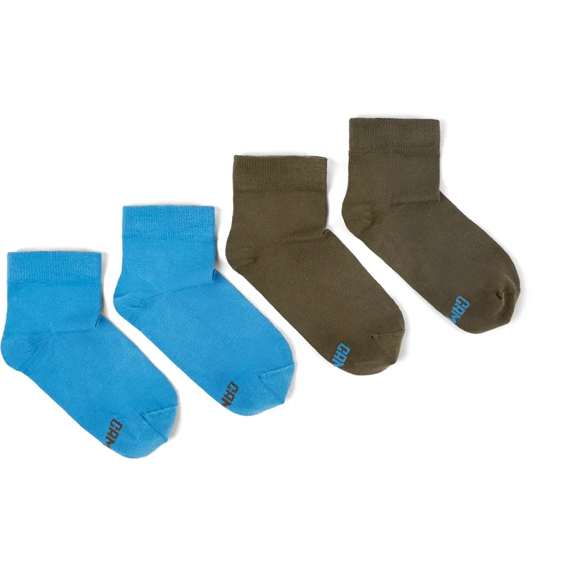 CAMPER Odd Socks Pack - Unisex Κάλτσες - Πράσινο,Μπλε, Μέγεθος S, Cotton fabric