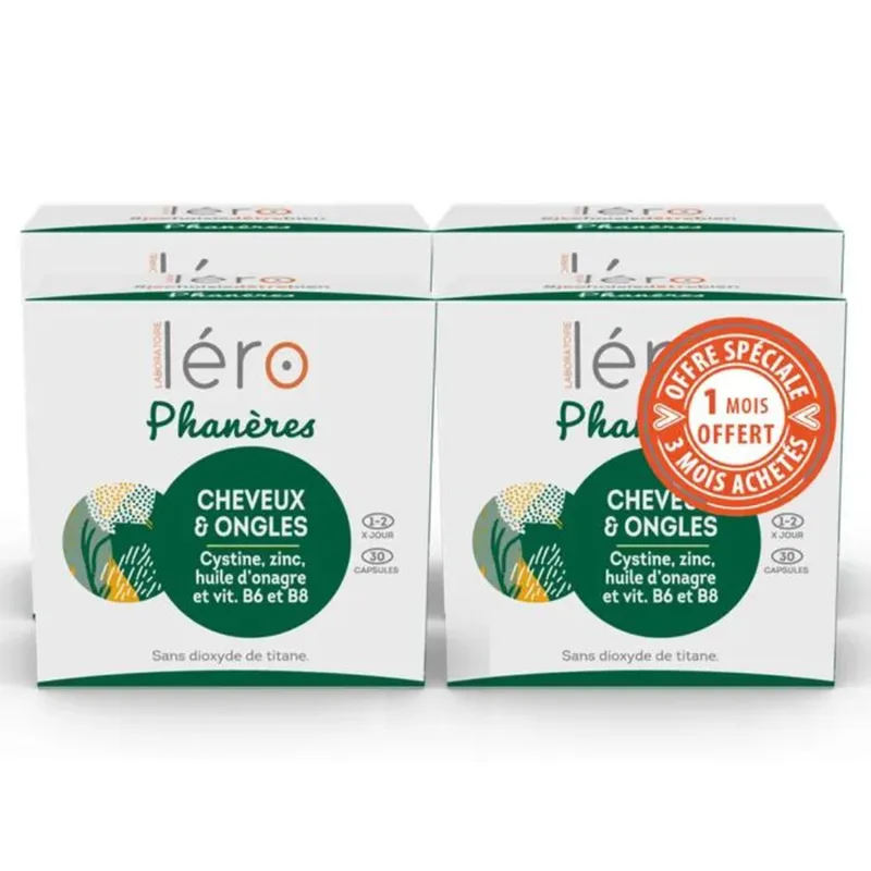 Lero Phaneres 90 + 30 Capsules Hair And Nails