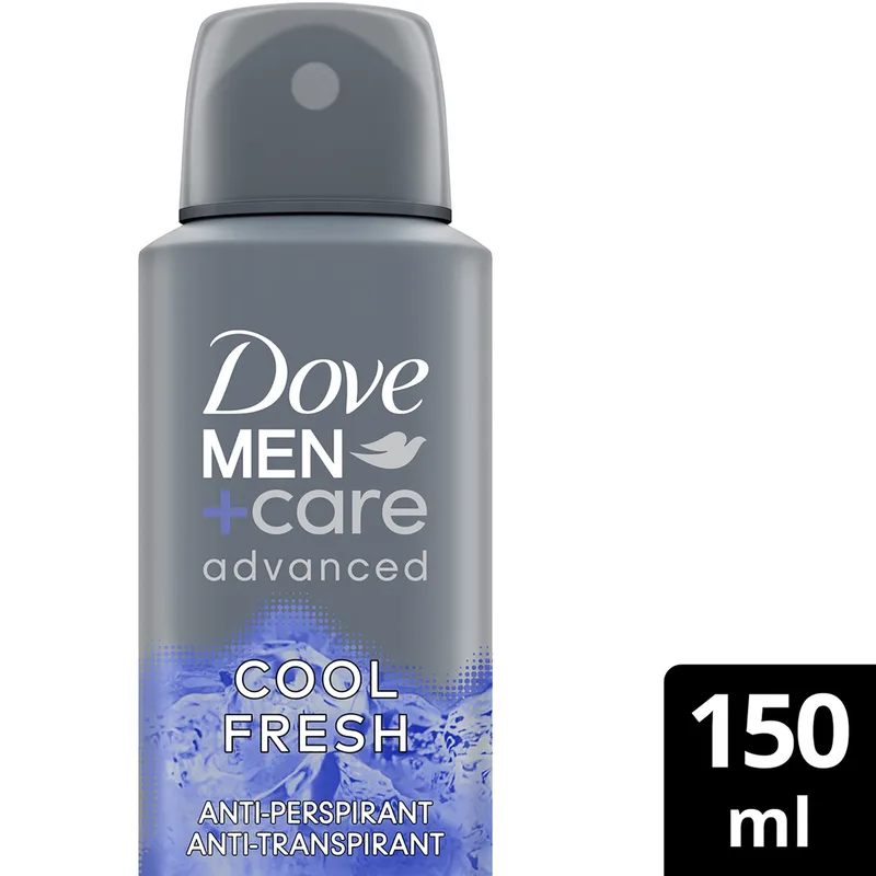 Dove Men+ Care Advanced Cool Fresh Deo Spray Προηγμένο Ανδρικό Αποσμητικό με Διακριτικό Άρωμα Φρεσκάδας Μακράς Διάρκειας 150ml