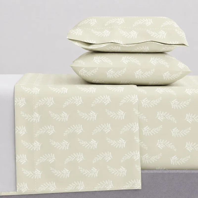 Σεντόνια King Size (ΣΕΤ) 2Χ(2,60Χ2,80)+2Χ(52Χ72) Vivian Μπεζ