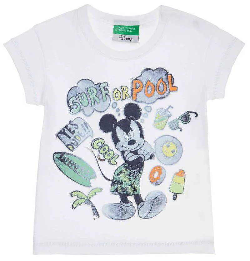 T-SHIRT BENETTON CA BABY BOY ΛΕΥΚΟ (62 CM)-(3-6 ΜΗΝΩΝ)