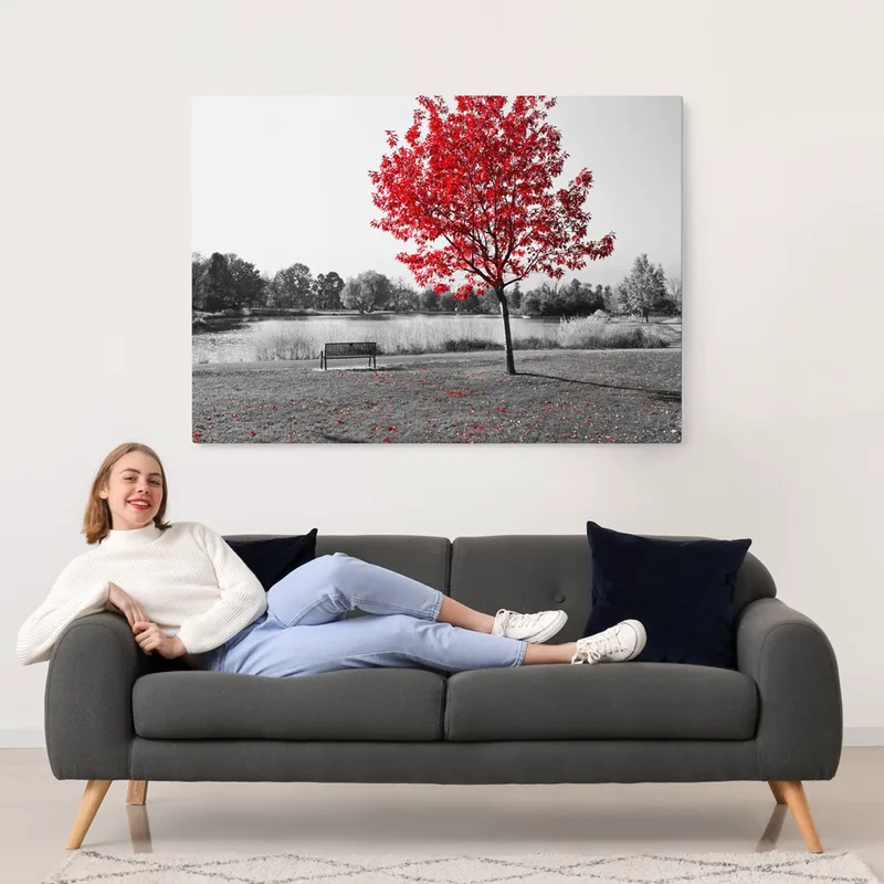 OUTLET Πινακας σε καμβά PARK BENCH 120cm x 80cm