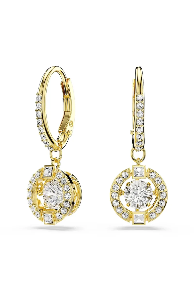Swarovski σκουλαρίκια γυναικεία επιχρυσωμένα ζιργκόν UNA