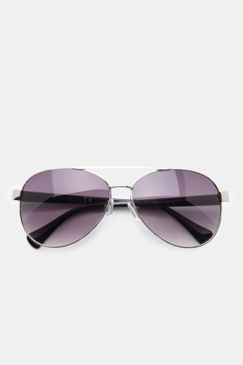 Γυαλιά Ηλιού Aviator Style - Ασημί
