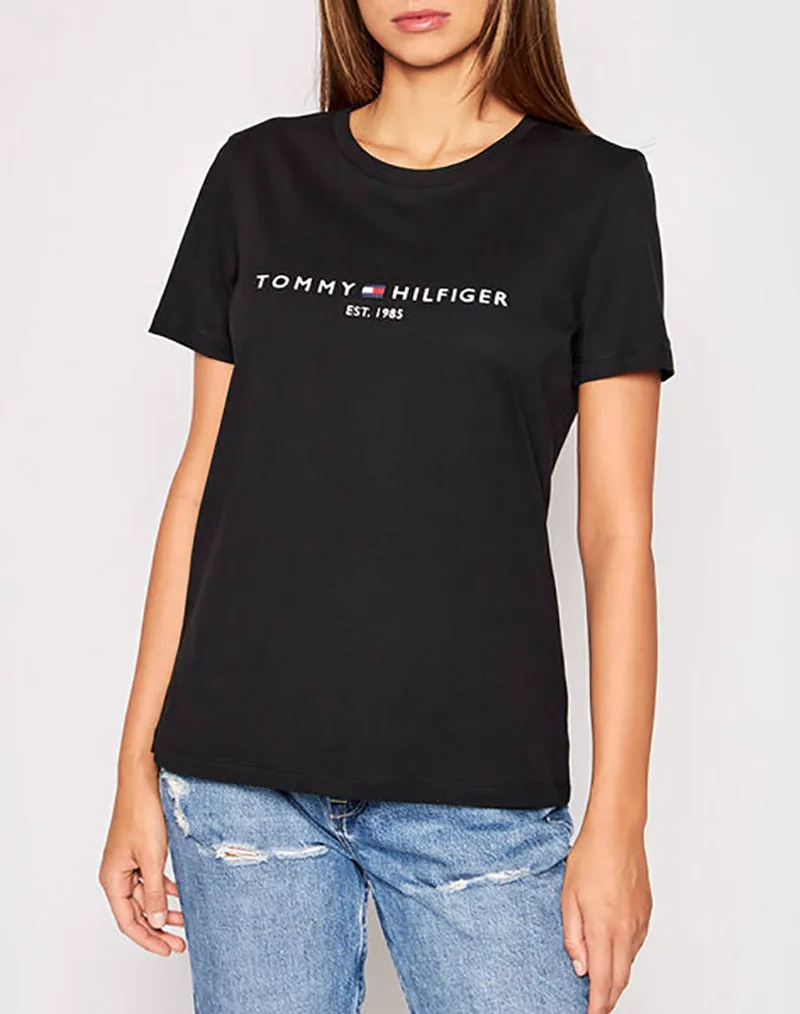 TOMMY HILFIGER ΜΠΛΟΥΖΑ HERITAGE HILFIGER C-NK REG TEE WW0WW31999-BDS Black
