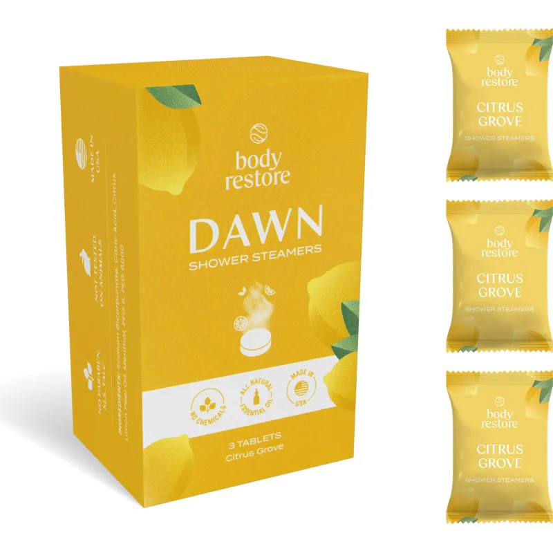 Body Restore Dawn ταμπλέτες ντους αρώματα Citrus Groove 3 τμχ