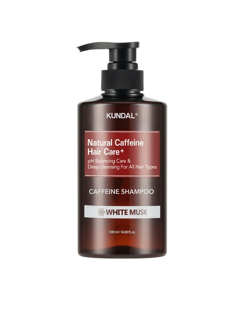 Natural Caffeine Shampoo 500ml – White Musk