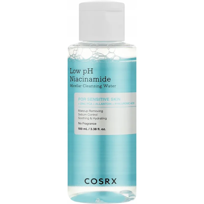 COSRX Low pH Niacinamide Micellar Cleansing Water Μικυλλιακό Νερό Καθαρισμού που Αφαιρεί Αποτελεσματικά Μακιγιάζ & Ρύπους 100ml