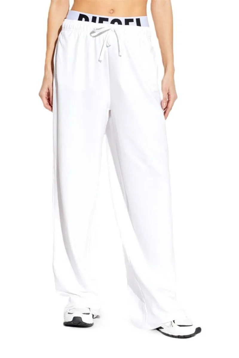 DIESEL Jeans LESLIE-D-POP TROUSERS - WHITE-S26A208760IKBJ-WHITE