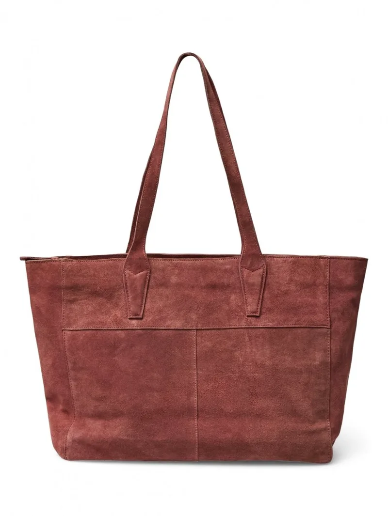 VERO MODA Suede Shoulder Bag - 10331144 - Bordeaux