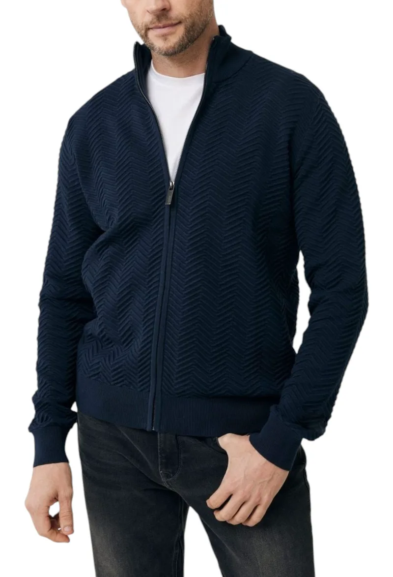 Ζακέτα Mexx Structured Knit AO0912036M-Navy Ανδρικό