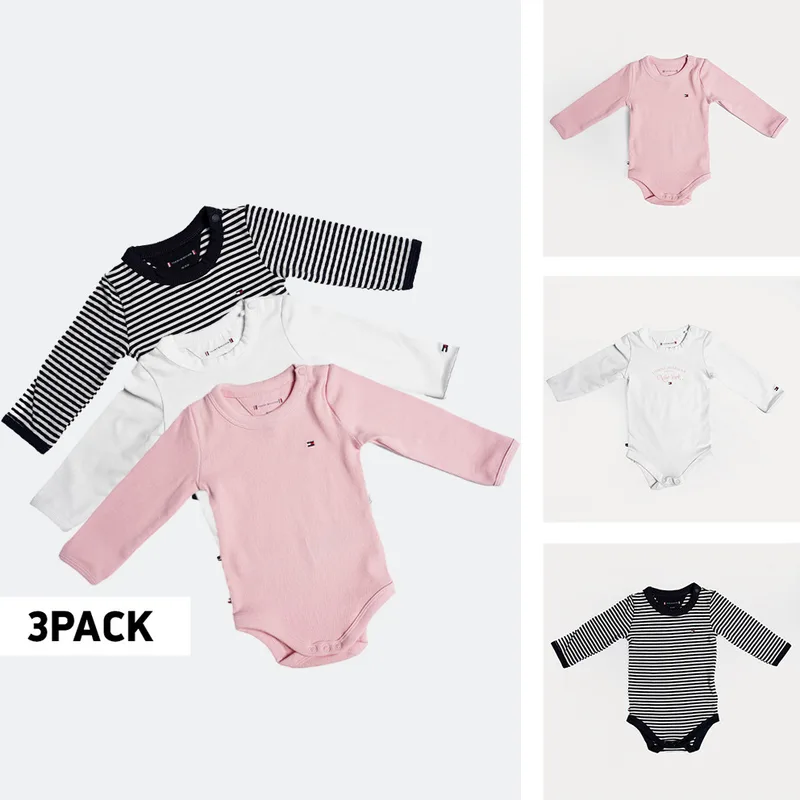 Tommy Jeans Baby 3-Pack Βρεφικά Κορμάκια (9000114589_61855)