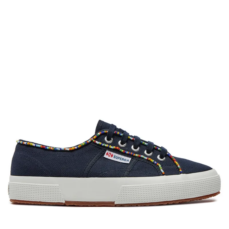 Πάνινα παπούτσια Superga Multicolor Beads 2750 S31352W Σκούρο μπλε