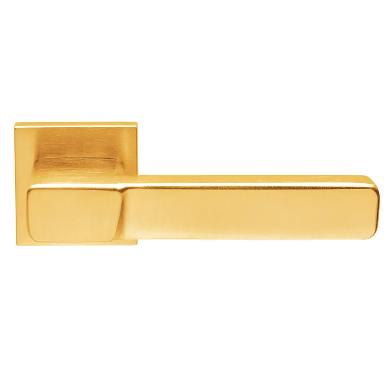 Πόμολα Πόρτας ILAVIO χειρολαβές με ροζέτα 2516 Brass Mat (Τεμάχιο (δεξί εξώπορτας))