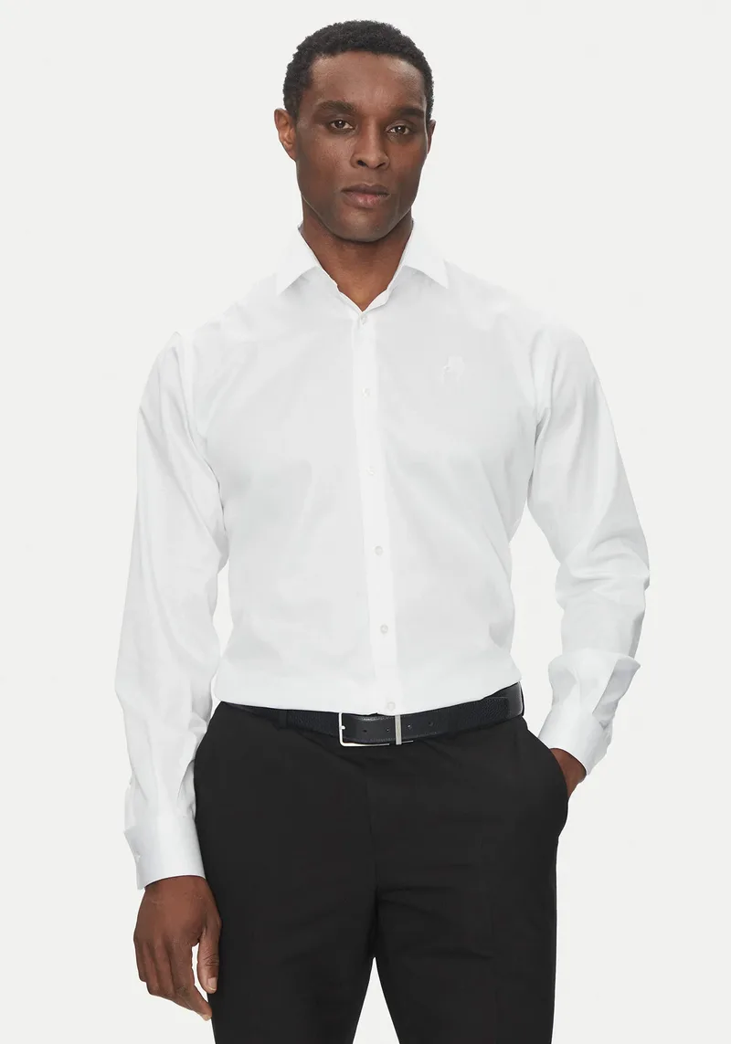 Karl Lagerfeld Πουκάμισο της σειράς Basic - 605038 552602 10 White