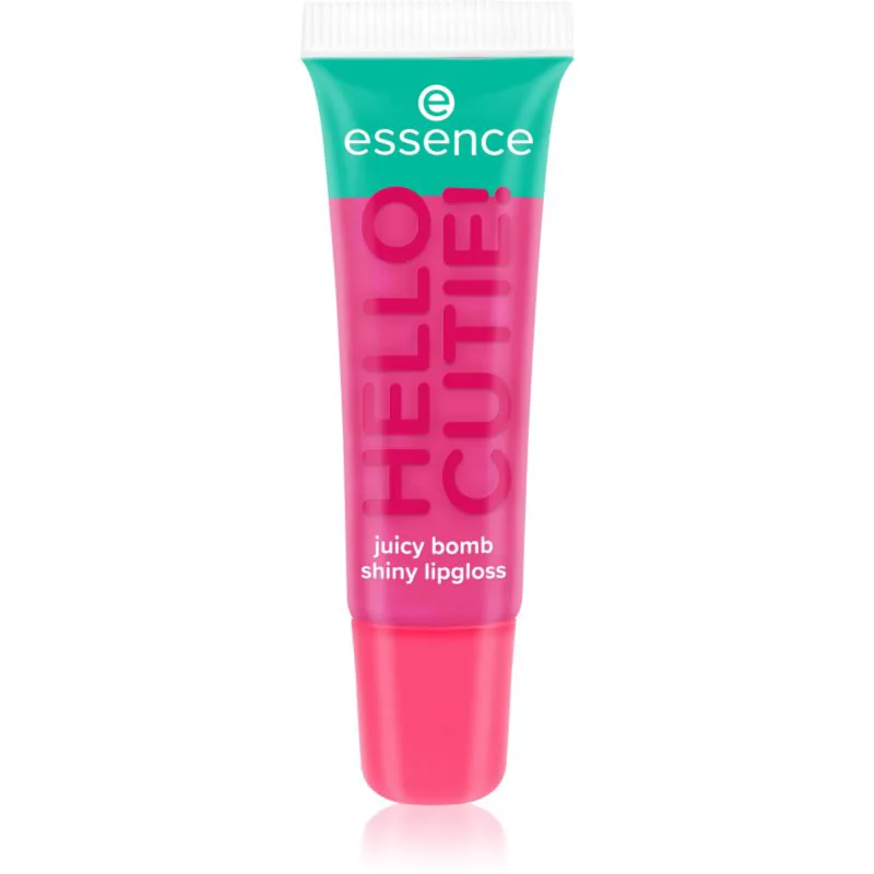 essence Say It With Juicy Hello Cutie! αστραφτερό λιπ γκλος απόχρωση 02 Witty Watermelon 10 ml