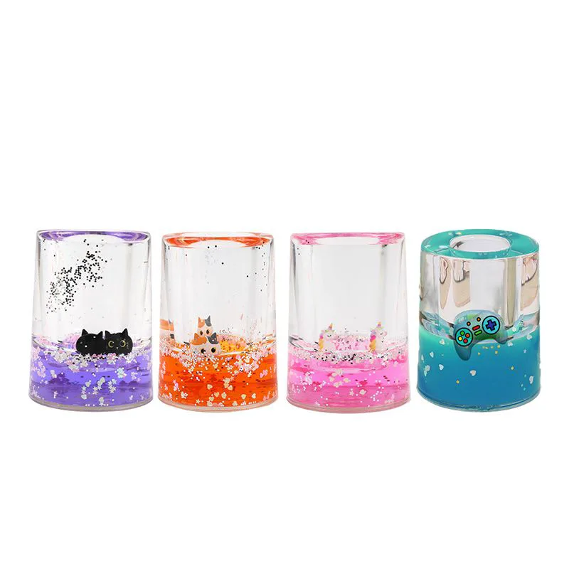 Μολυβοθήκη ακρυλική i-total Liquid Pencil Holder XL2917 - Ροζ