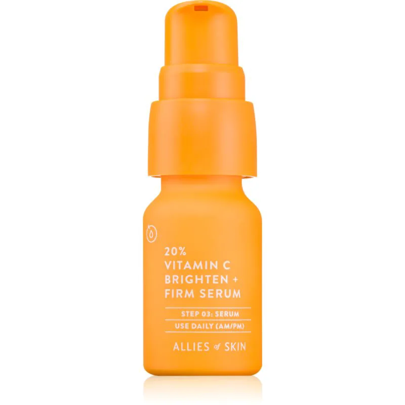 Allies of Skin Vitamin C Brighten + Firm Serum συσφικτικός ορός για λαμπρή επιδερμίδα 8 ml