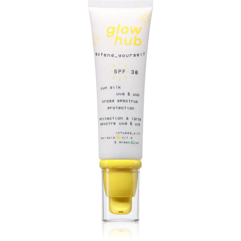 Glow Hub Sun Silk αντηλιακή κρέμα προσώπου SPF 30 50 ml