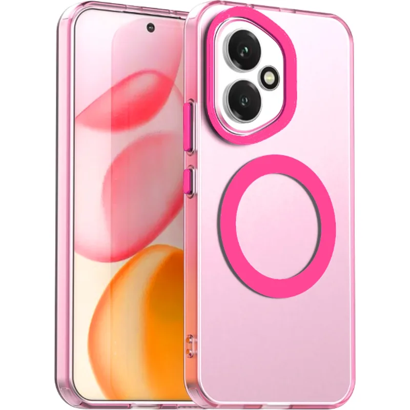 Θήκη Honor 400 Techsuit CandyCase Σκληρή Ημιδιάφανη με MagSafe - Ροζ (5949419310797)