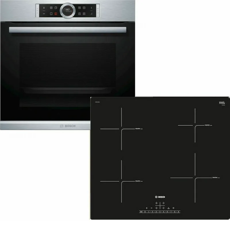 Bosch Φούρνος HBG655BS1 + PIE611BB1E HBG655BS1 + PIE611BB1E