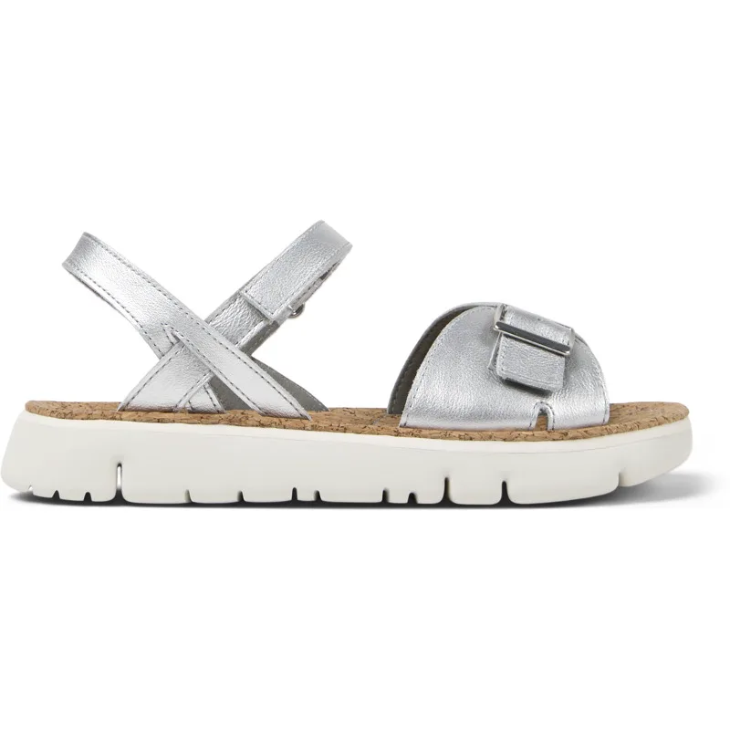 CAMPER Oruga - Πέδιλα Για Γυναικεία - Γκρι, Μέγεθος 40, Smooth leather