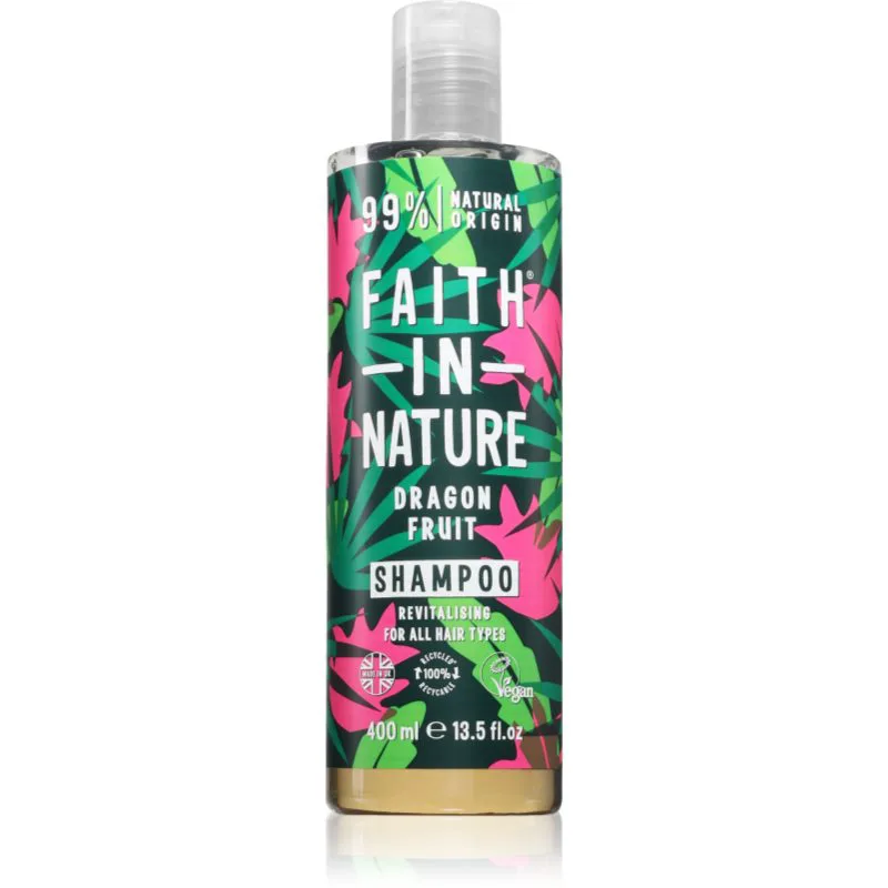 Faith In Nature Dragon Fruit καθαριστικό σαμπουάν για κανονικά έως λιπαρά μαλλιά 400 ml