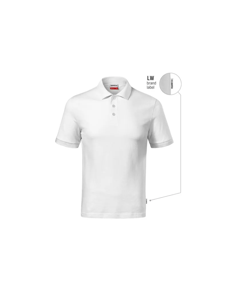 Men's Resist Heavy Polo Shirt White 00 brand label