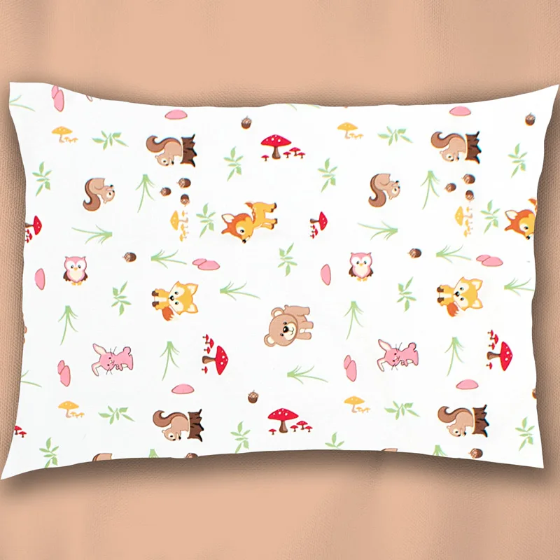 Μαξιλαροθήκη 50x70 Dimcol Forest Animals 571 Ροζ