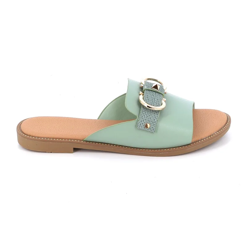 Γυναικείο Mule B-Soft Χρώματος Πράσινο 54025