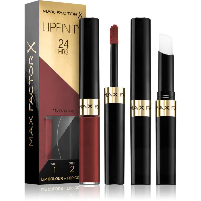 Max Factor Lipfinity Lip Colour μακράς διαρκείας κραγιόν με βάλσαμο απόχρωση 110 Passionate 4.2 γρ