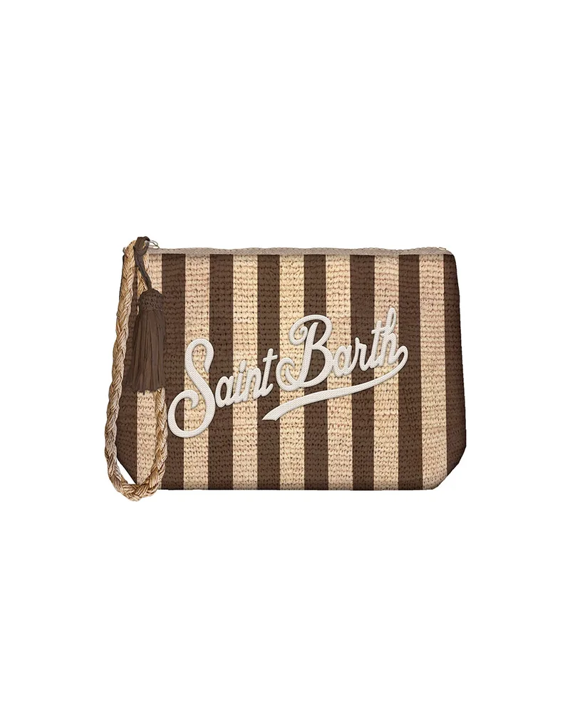 MC2 RAFFIA POUCH-POCHETTE-STRIPES S V 18 EMB RAFP001-09042L-09042L Multi