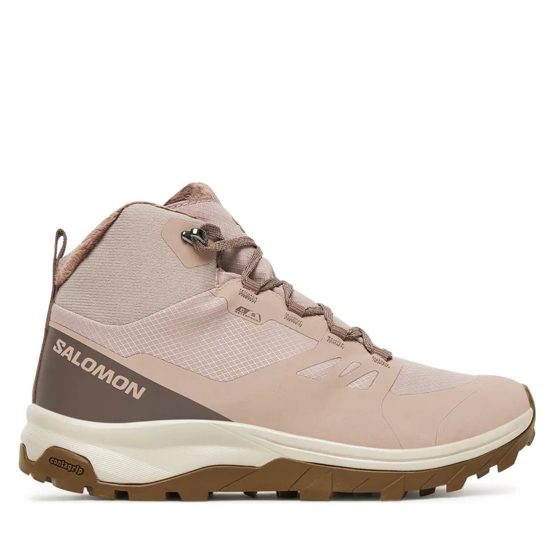 Παπούτσια πεζοπορίας Salomon Outsnap Waterproof L47854100 Ροζ