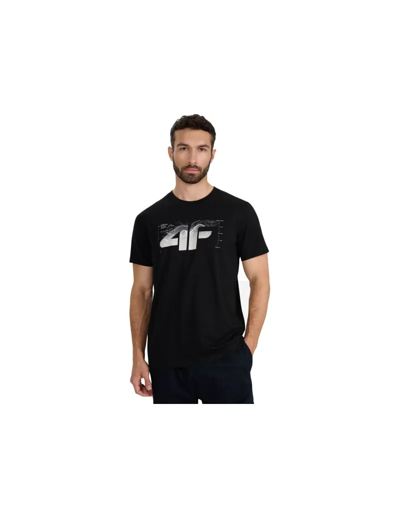 Men's Tshirt 4F M2359 deep black 4FWAW25TTSHM2359 20S