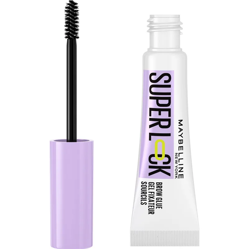 Maybelline Super Lock Brow Glue Διαφανές Τζελ Σταθεροποίησης για Καλοσχηματισμένα Φρύδια 1 Τεμάχιο