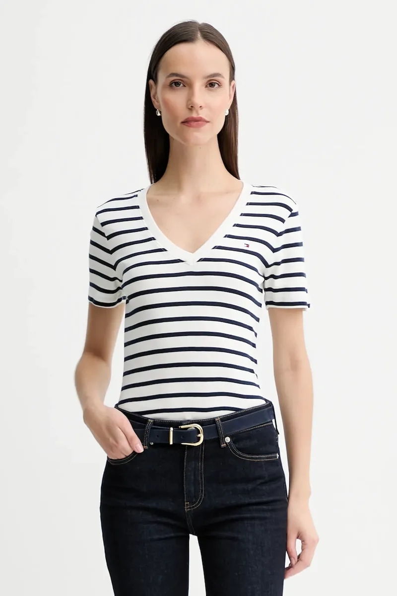 Tommy Hilfiger t-shirt γυναικείος βαμβακερός