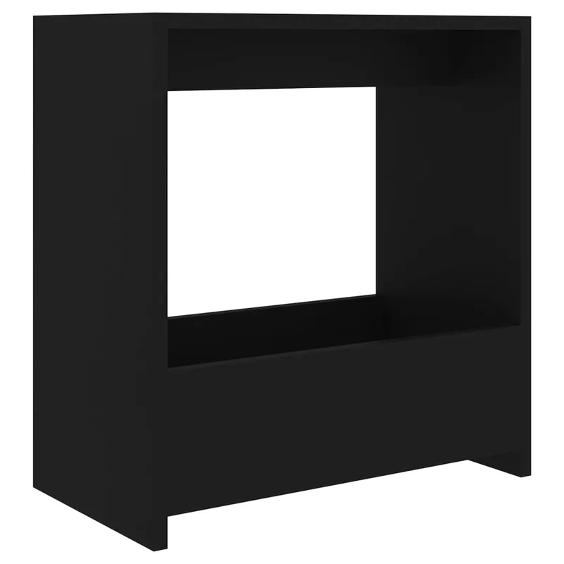 vidaXL Τραπεζάκι Βοηθητικό Μαύρο 50 x 26 x 50 εκ. από Επεξ. Ξύλο