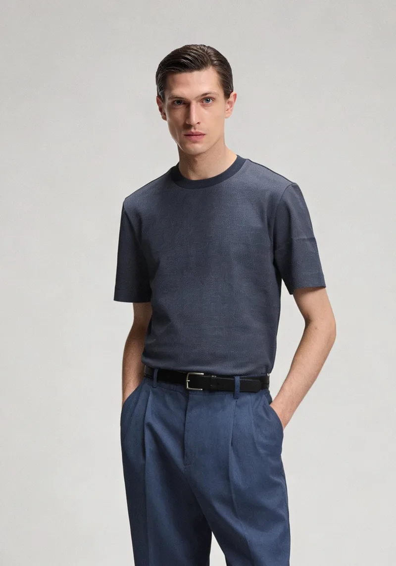 BOSS Κοντομάνικη T-shirt Thompson 102 - 50555163 405 Blue
