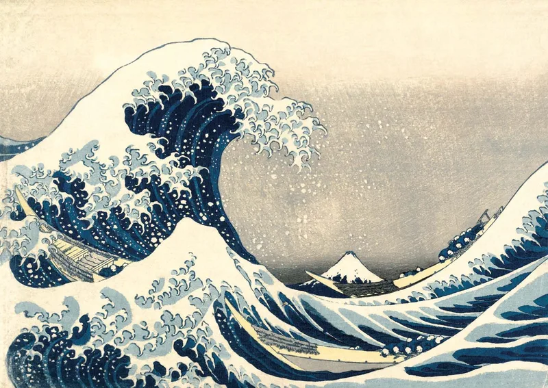 Κάρτα ευχών Canns Down Press: The Great Wave (Katsushika Hokusai)