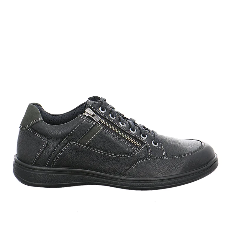 Jomos 4633052310044 Aνατομικό Δερμάτινο Comfort Casual Μαύρο