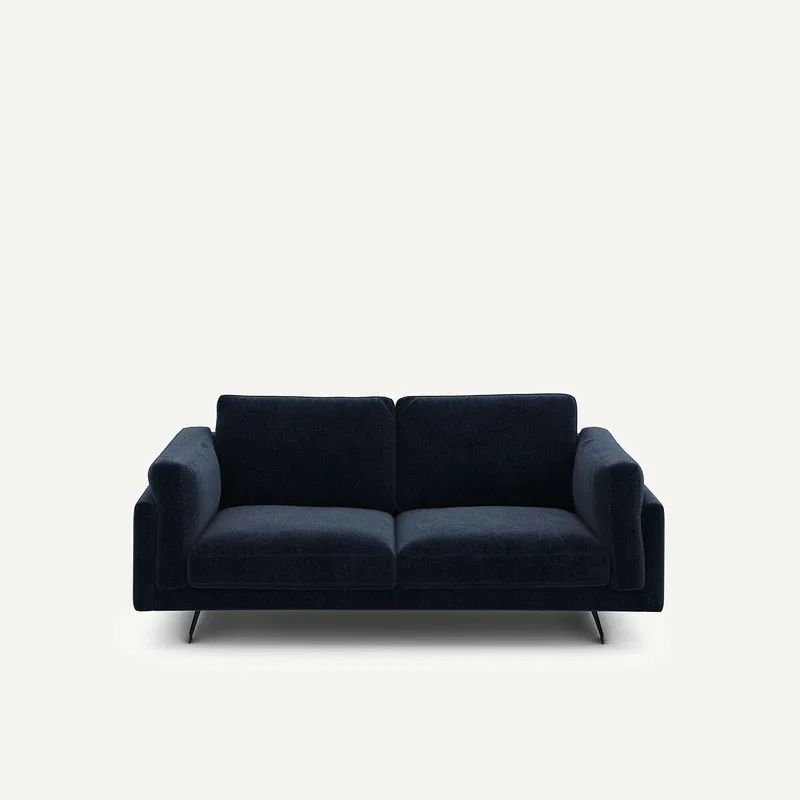 Καναπές 2 θέσεων από βελούδινο chenille Μ99xΠ188xΥ82cm