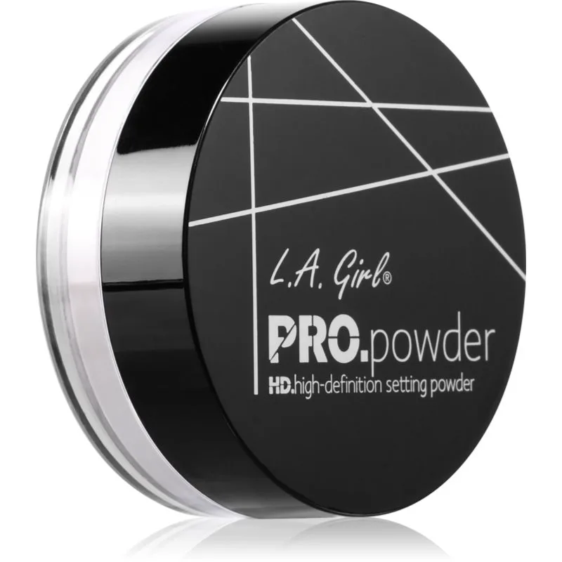 L.A. Girl Cosmetics PRO. Powder HD διαφανής σταθεροποιητική πούδρα απόχρωση Translucent 5 γρ